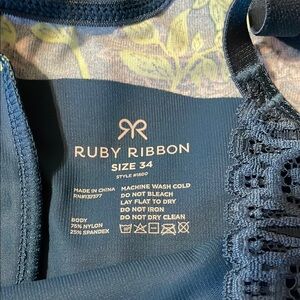 Ruby Ribbon Heritage Lace Floral Cami